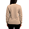 Essential Crewneck Sweatshirt Camel Women-Back