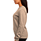 Essential Crewneck Sweatshirt Camel Women-Side