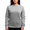 Essential Crewneck Sweatshirt Heather Grey Women-Front