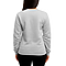 Essential Crewneck Sweatshirt Heather Grey Women-Back
