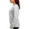 Essential Crewneck Sweatshirt Heather Grey Women-Side