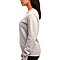 Essential Crewneck Sweatshirt Natural Women-Side