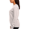 Essential Crewneck Sweatshirt Natural Women-Side