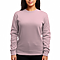Essential Crewneck Sweatshirt Pink Women-Front