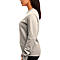 Essential Crewneck Sweatshirt Sand Women-Side