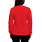 Essential Crewneck Sweatshirt True Red Women-Back