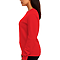 Essential Crewneck Sweatshirt True Red Women-Side