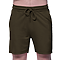 Relaxed Terry Shorts Dark Olive