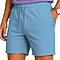 Fleece Raw Edge Shorts Carolina Blue