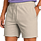 Fleece Raw Edge Shorts Dust