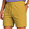 Fleece Raw Edge Shorts Gold