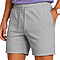 Fleece Raw Edge Shorts Heather Grey