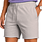 Fleece Raw Edge Shorts Natural