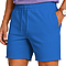 Fleece Raw Edge Shorts Royal
