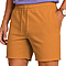 Fleece Raw Edge Shorts True Orange
