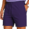 Fleece Raw Edge Shorts Team Purple