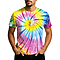 Tie Dye T-Shirt Gold Fuchsia Neon Spiral