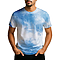 Tie Dye T-Shirt Blue Cloudy