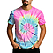 Tie Dye T-Shirt Light Green Spiral