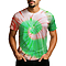Tie Dye T-Shirt Orange Neon Spiral