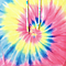 Tie Dye Jogger Fuchsia Neon Spiral