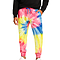 Tie Dye Jogger Fuchsia Neon Spiral